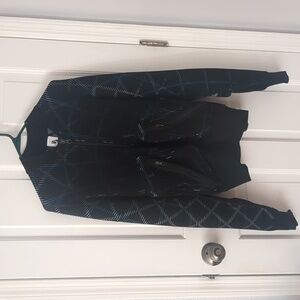 Nike Undercover X Nike Black and Blue Knit Jacket Men's XS